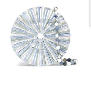 Cult gaia Luna marbled acrylic shoulder bag